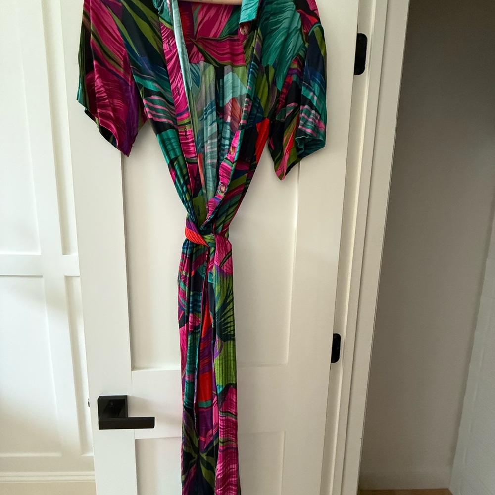 Colorful Tropical Kimono jumpsuit